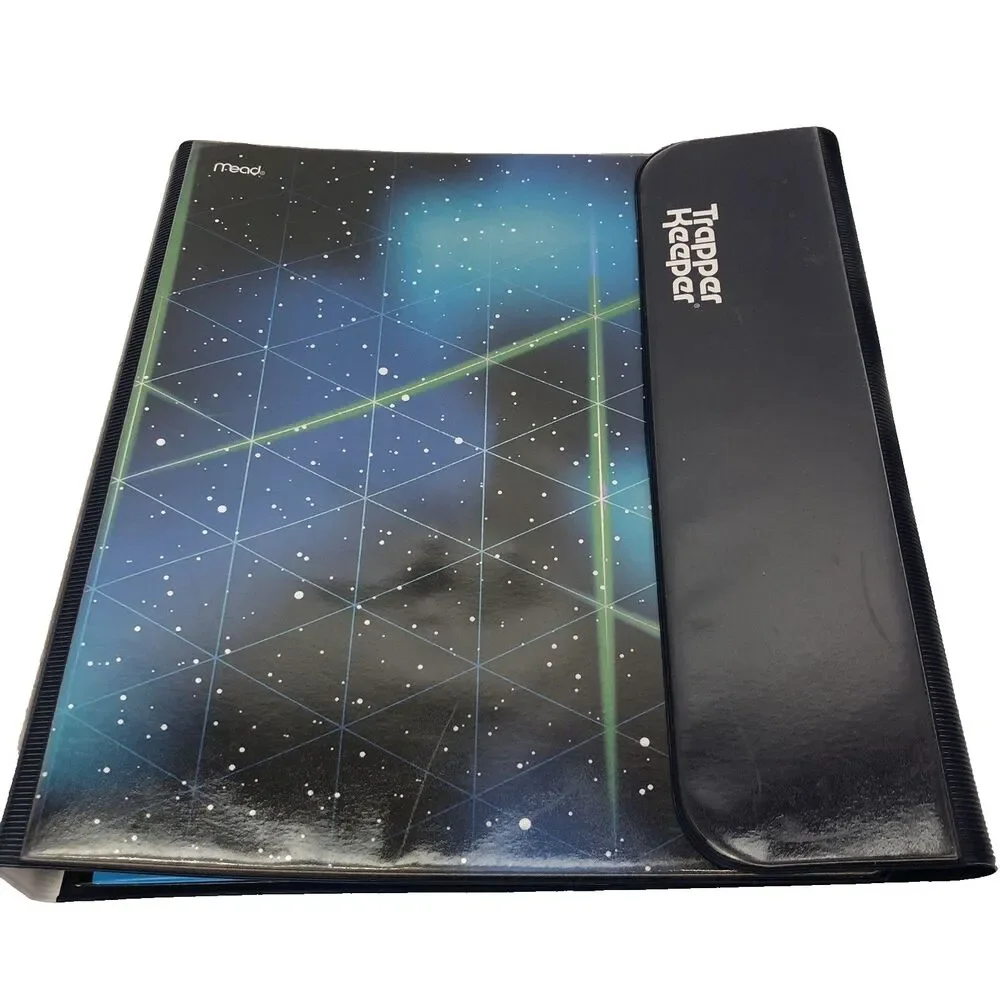 Trapper Keeper Binder OUTER SPACE Retro Geometric Portfolio Collection